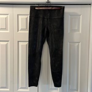 Knix X birds Papaya “leather” leggings